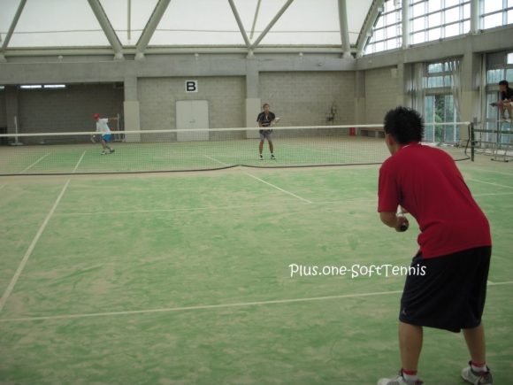 ソフトテニス交流戦「LOOP、八幡工業OB」