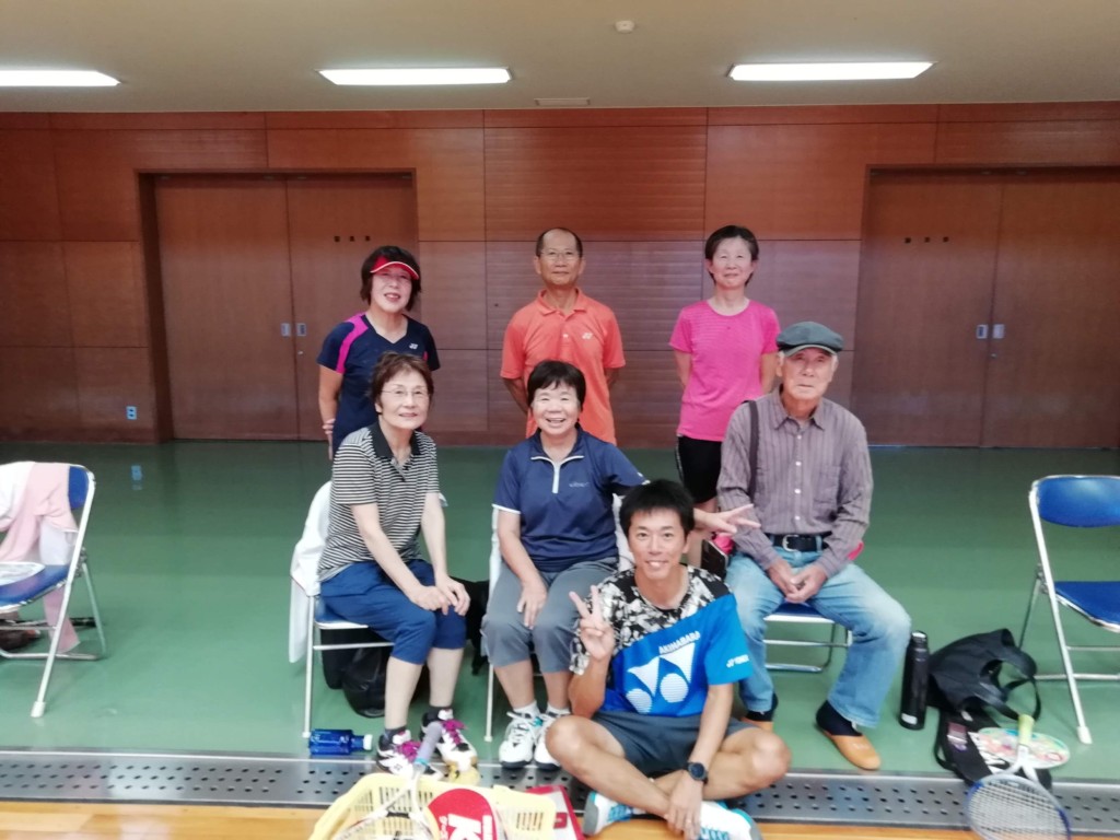 2018/09/28(金)　金曜日午前のソフトテニスな会が解散されるので行ってきました。